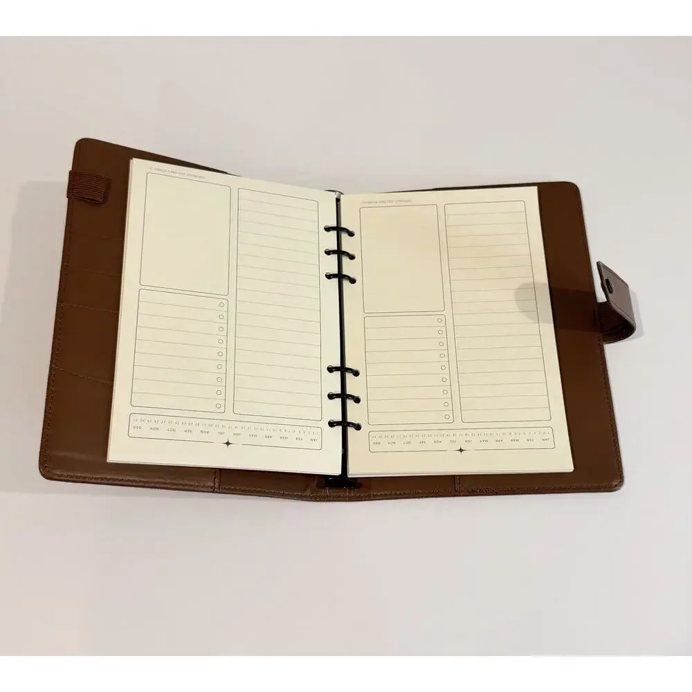 Daily Ritmo A5 Daily Planner Gray Black Checkered - New Without Box